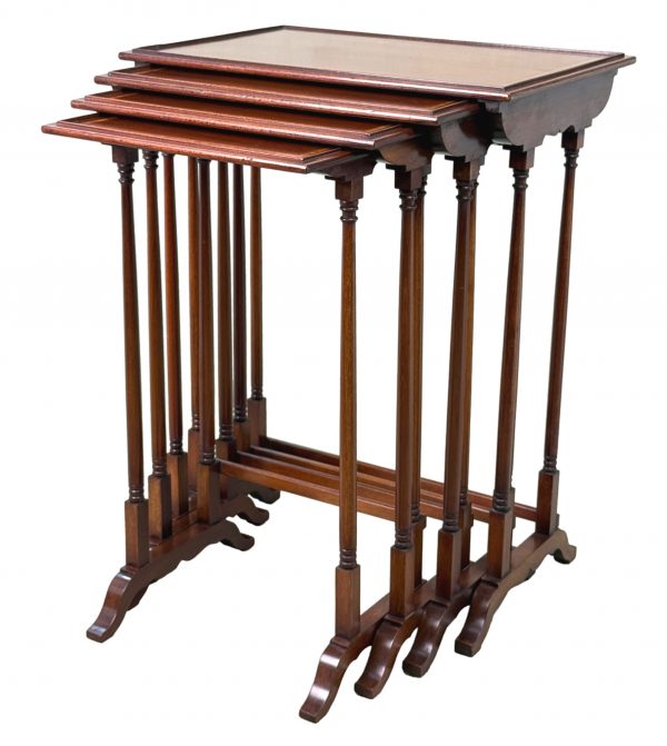19th Century Mahogany Quartetto Nest Of Four Coffee Tables